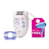 Philips HP6421/00 Satinelle Epilator Legs with Body Plus Philips Hair Dryer